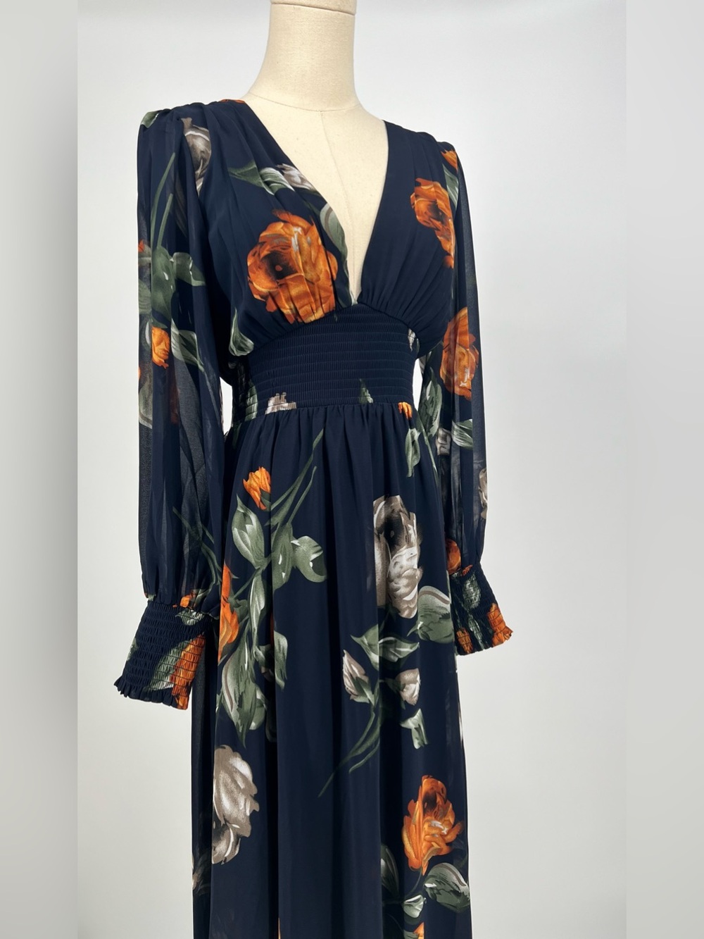 Baltic Born Olivia Maxi Dress Midnight Navy Floral | S NWT - Picture 5 of 13